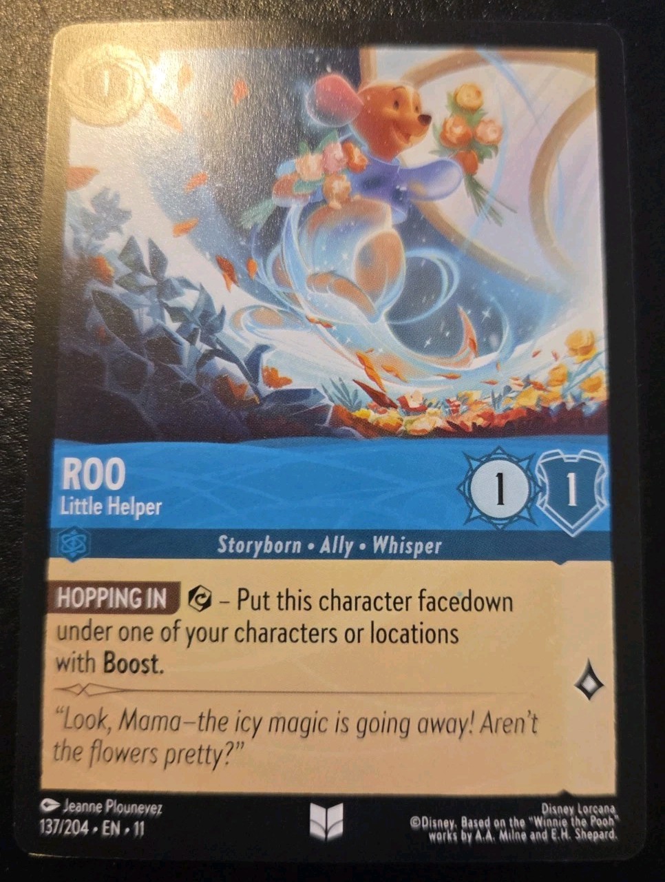 Roo - Little Helper 137/204 Uncommon Winterspell Disney Lorcana TCG