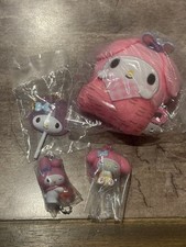 Sanrio My Melody Gacha Gacha Candy Charm Plush Keychain Set