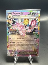 Pokemon TCG Espeon EX 034/131 Prismatic Evolutions Stamped Promo Sealed