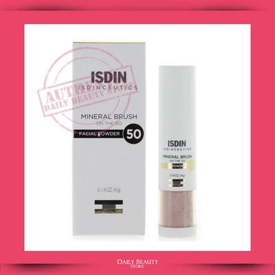 Isdin Mineral Brush On The Go Facial Powder 50 4g 0.14oz NEW FAST SHIP
