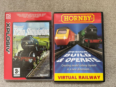Hornby Virtual Railway und Microsoft Train Simulator (PC CD)