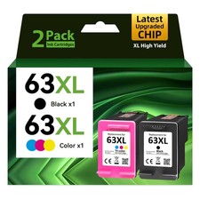 63XL Ink Cartridge Compatible for HP OfficeJet 3830 4650 5255 Envy 4520 4522 Lot