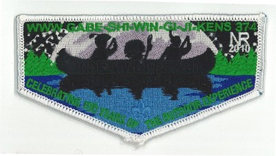 USA BOY SCOUTS OF AMERICA - OA GABE-SHI-WIN-GI-JI-KENS LODGE 374 WWW FLAP PATCH