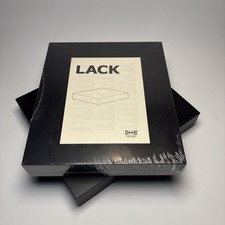 Lotto 2 mensole da parete galleggianti Ikea NERE 11 3/4" X 10 1/4" nere 16353 sigillate e aperte