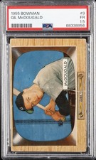 1955 BOWMAN #9 GIL MCDOUGALD PSA 1.5