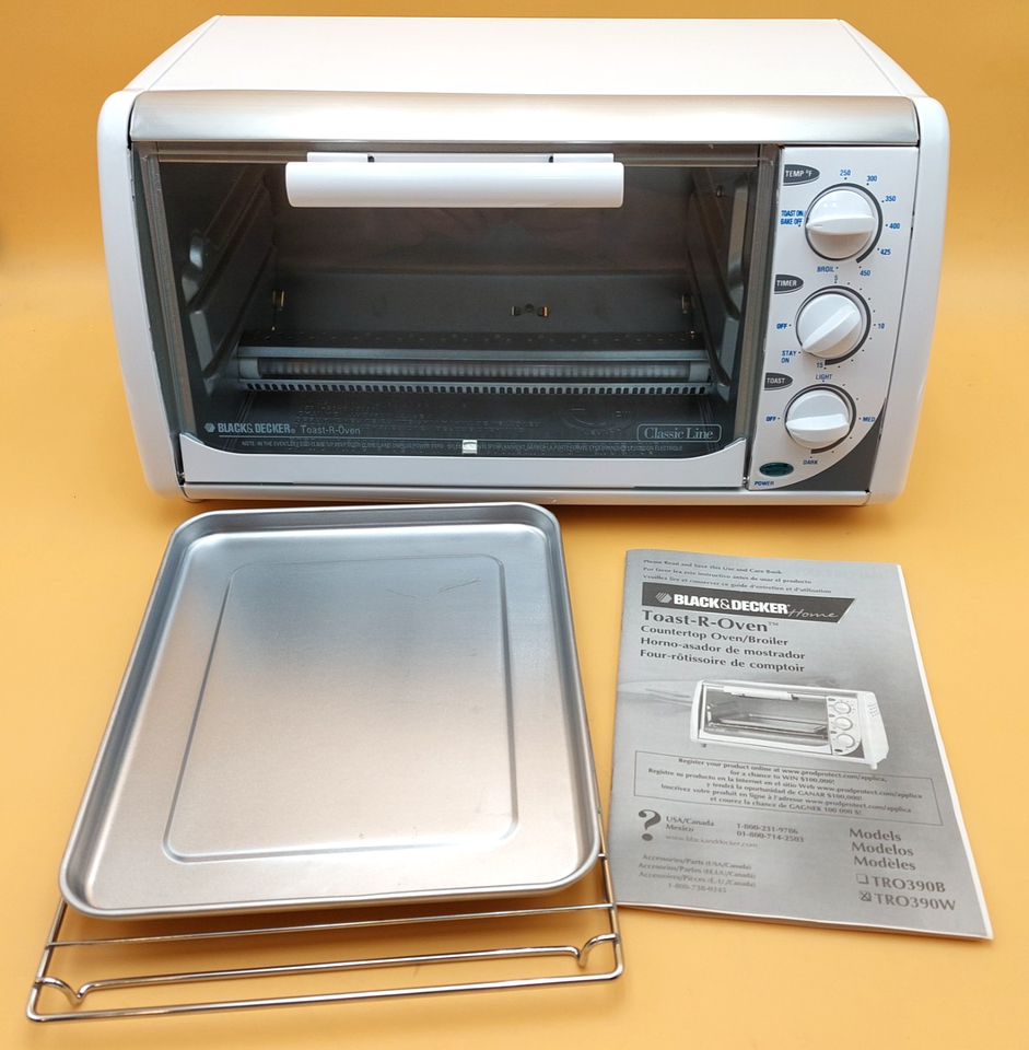 Black & Decker Toast-R-Oven Classic TRO390W Countertop Oven/Broiler NOB ...