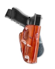 Leather OWB Paddle Holster With Open Top Custom Fit, Glock 34 .9mm 5.31'' 1019
