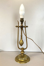 LAMPADA TAVOLO SCRIVANIA PARETE BRACCIO ORIENTABILE OTTONE TABLE LAMP  '40