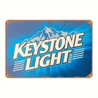 Keystone Light Beer Retro Tin Metal Sign Vintage Iron Bar Decor 8x12