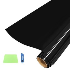 Black Aquarium Background Static Cling Fish Tank Wallpaper Decoration