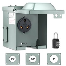 30AMP RV Power Outlet Box 125V ETL Listed NEMA TT-30R Receptacle  Heavy Duty Pr