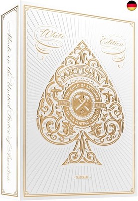 Weiße Artisan-Spielkarten von Theory11 (1 Spiel)