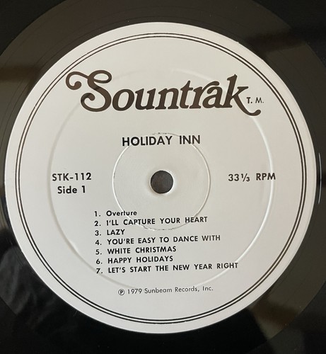 Bing Crosby & Fred Astaire -Original Sound Track Holiday Inn 1979 Sunbeam STK112 - Picture 3 of 4