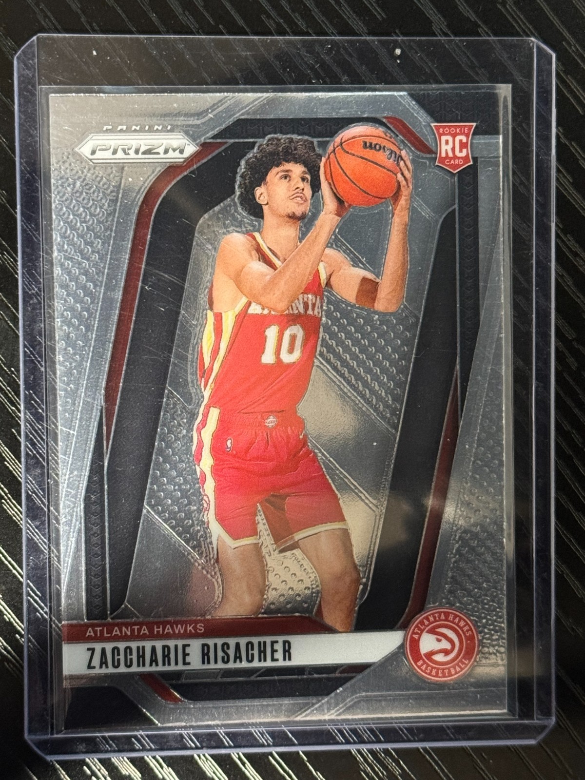 2024-25 Panini Prizm Zaccharie Risacher #265 RC Rookie Atlanta Hawks