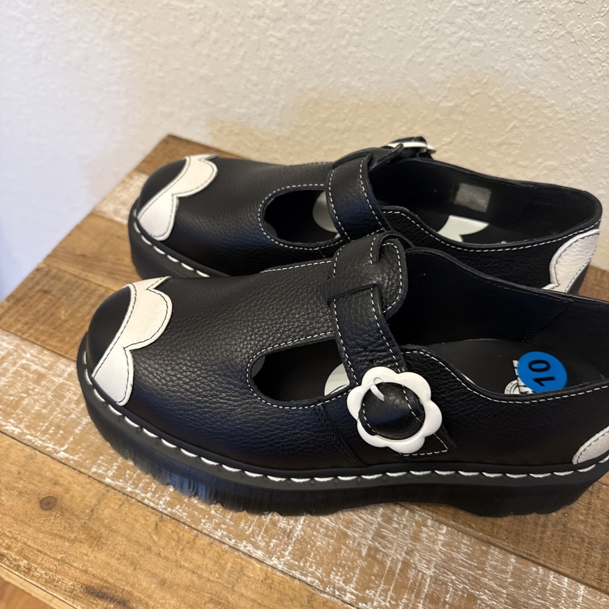 Martens Bethan Floral Pisa Leather Platform Mary Jane MSRP