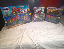 Lot 3 Mattel Masters of the Universe Battle Armor He-Man & Battle Cat Boxed Set
