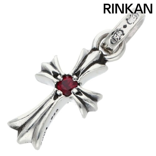Chrome Hearts CRS BBYFAT Ruby Baby Fat 1 charm Silver Necklace Top Men ...