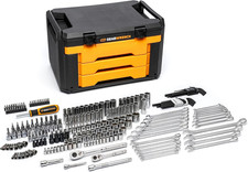 Gearwrench Mechanics Tool Set In 3 Drawer Storage Box 232 Pc 14 In And 38 In