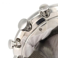 JUNGHANS Max Bill Chronoscope 27/4003 Automatic 40mm Silver Arabic Dial Used 3