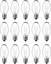 7 Watt Night Light Bulb Warm White Replacement Bulbs - E12 Window Candle Light B