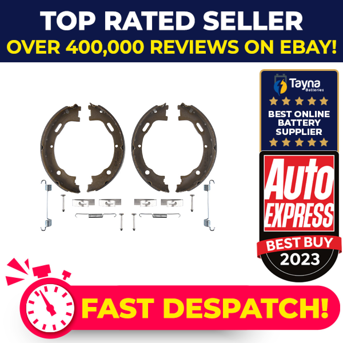 Handbrake Shoes Set fits MERCEDES ML55 AMG W163 5.4 00 to 05 M113.981 Parking