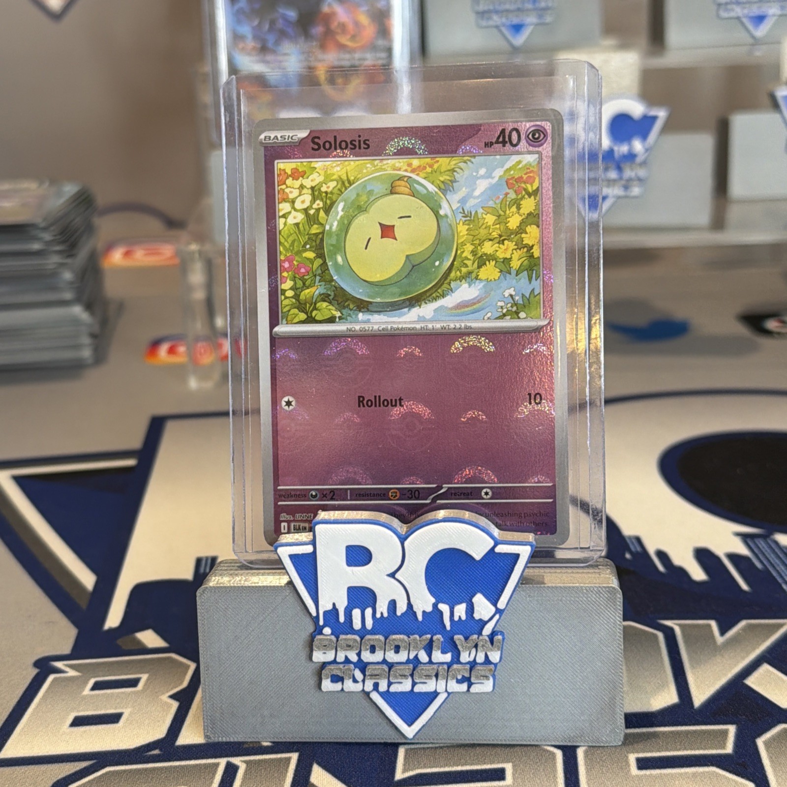 Pokémon Black Bolt Solosis 037/086 (Pokeball Pattern) Holo NM