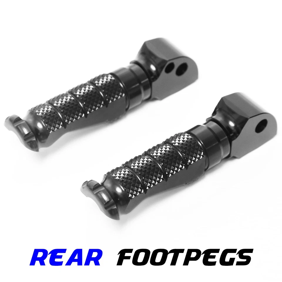 R-FIGHT Black Rear Foot Pegs For Triumph STREET TWIN 16 17 18 19 Foto 2 de 4
