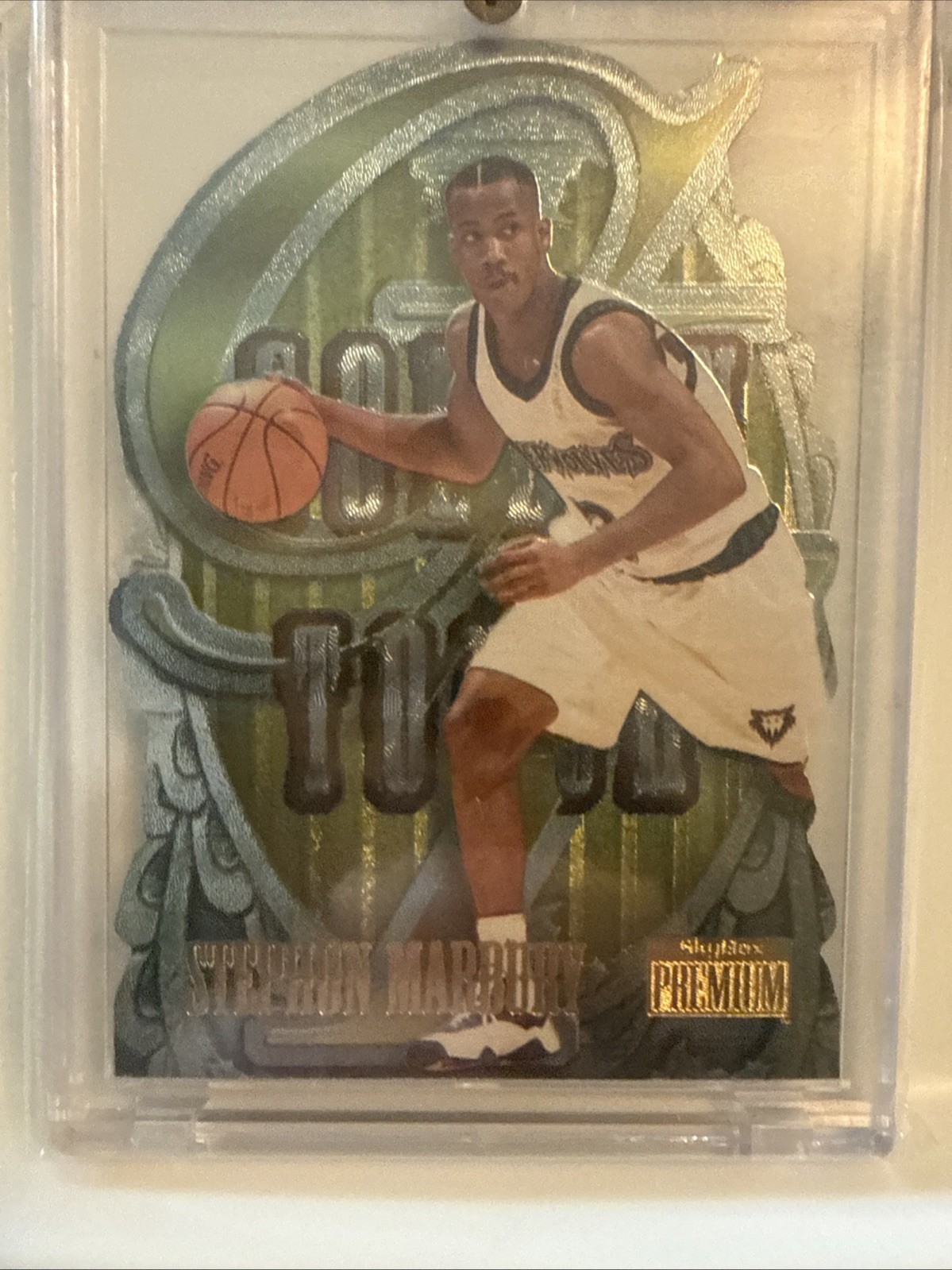 1996-97 Skybox Premium - Golden Touch Stephon Marbury #8 (RC)