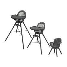 GRUB Adjustable Baby High Chair - Convertible High Chair and Toddler Chair - Hig