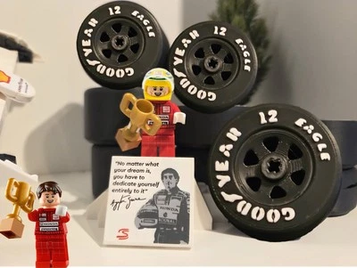 3D Printed Wheels For Lego Mclaren MP4/4 SENNA 10330