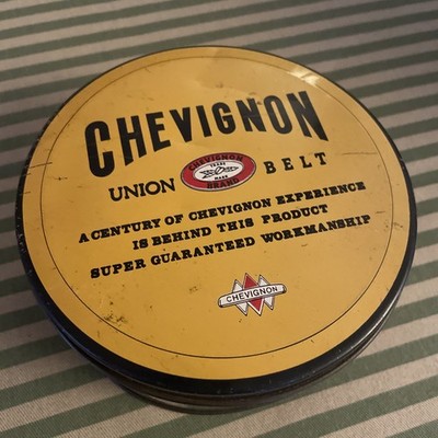  CHEVIGNON BRAND UNION GÜRTEL DOSE 1980 S 1990 S RETRO 