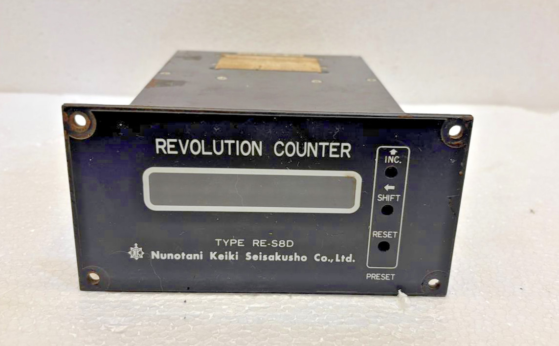 Nunotani Keiki RE-S8AR Tacómetro Contador De Revoluciones Con Sensor RPM