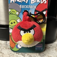 Angry Birds Red Plush Backpack Clip NWT Commonwealth 90789