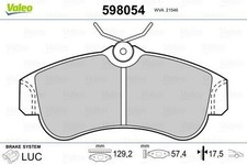 VALEO Bremsbeläge Satz Vorne für NISSAN ALMERA II Hatchback (N16) PRIMERA (P11)