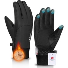 Winter Gloves made with 3 M Insulation/Waterproof/Touchscreen for Women Men, ...