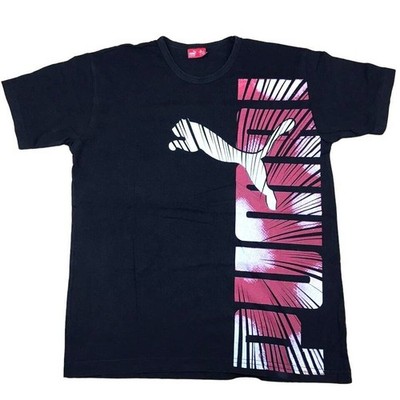 Puma T Shirt Large Vintage Schwarz Tee Puma Hipster Oversized Y2k Sport