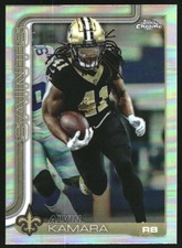 Alvin Kamara 2025 Chrome Refractor #215 Saints 