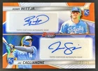 2025 Bowman's Best Jac Caglianone Bobby Witt Jr. Dual Auto Orange Refractor #/25
