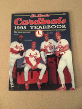 VTG 1995 ST. LOUIS CARDINALS YEARBOOK KEN HILL SCOTT COOPER TOM HENKE JACKSON