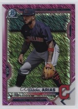 2021 Bowman Chrome Prospects Fuchsia Shimmer Refractor /199 Gabriel Arias 0y6g