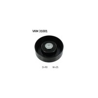Umlenk-/FüHrungsrolle, Keilrippenriemen SKF VKM 31001 FüR Audi Seat Skoda VW