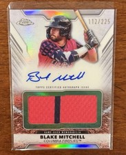 2025 Topps Pro Debut Blake Mitchell Jumbo Auto Autograph Relic Card /225 Royals