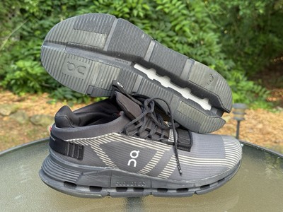 On Cloudnova Void Women s Size 10 Black Grey Eclipse Running Shoes Sneaker