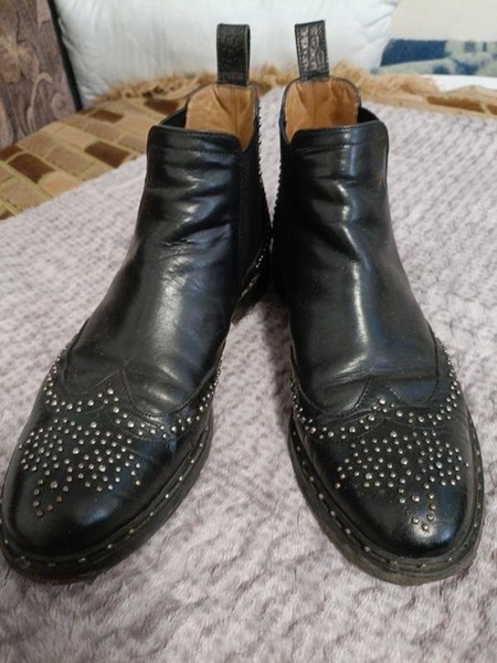 Men Melvin & Hamilton Boots Black Leather 39