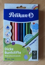 Pelikan Dicke Buntstifte 12 St&uuml;ck, f&uuml;r kleine H&auml;nde, OVP / neu