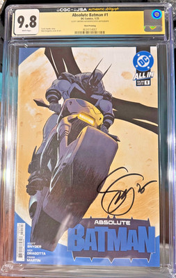 Absolute Batman #1 3rd Print Dragotta Variant Cover JSA CGC 9.8 SNYDER signed