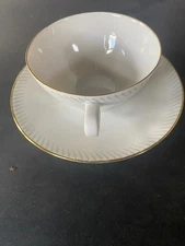 TIRSCHENREUTH BAVARIA BONE CINA  TEACUP AND SAUCER SET