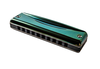 Suzuki Olive Series 10 Hole Diatonic Harmonica, Key of G, C-20-G