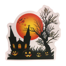 Haunted House  Jack-o'-Lanterns Halloween Sticker