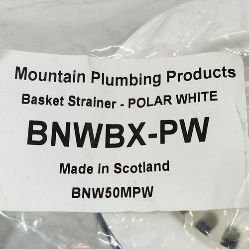 Colador de cesta de fregadero de cocina Mountain Plumbing blanco BNWBX-PW - Imagen 2 de 8